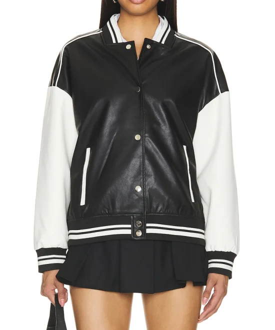 Jacknify Women’s Varsity Leather Jacket