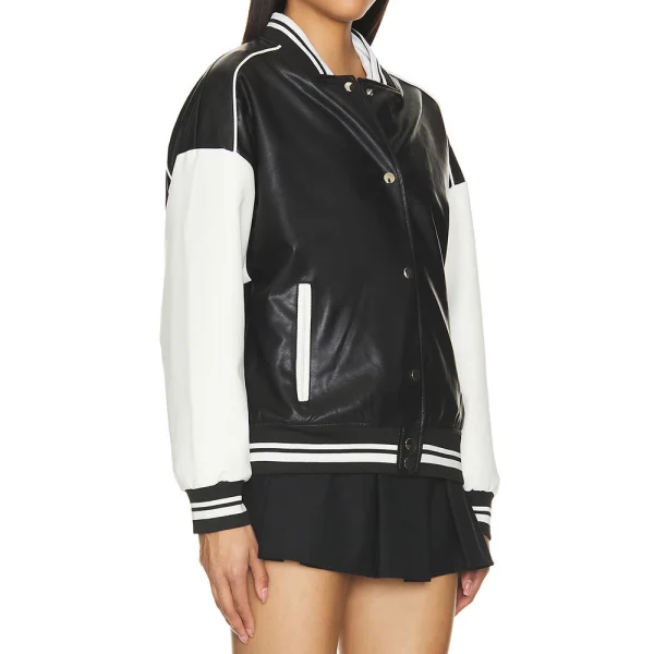 Women’s Leather Varsity Jacket