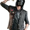 Wrench Watch Dogs 2 Black Leather Vest