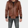 Jacknify Brown Bomber Jacket